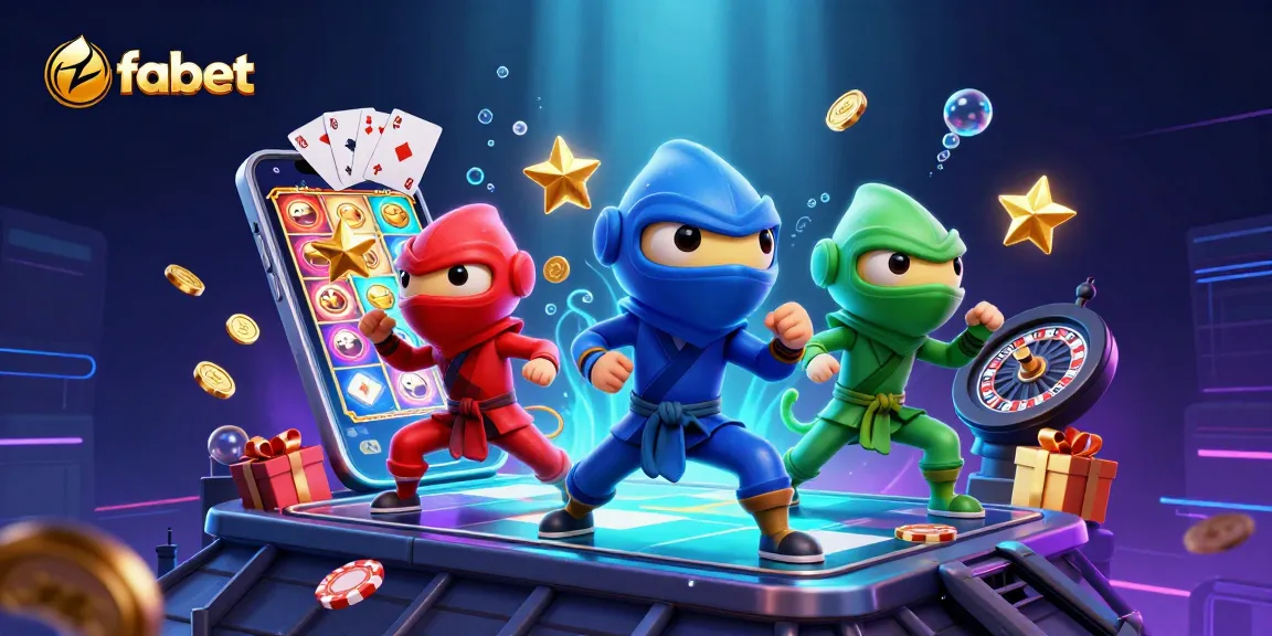 Experience fabet excitement with ninja chameleons showcasing dynamic casino action in a vibrant atmosphere.